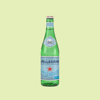 San Pellegrino 500mL glass sparkling water bottle for boardroom catering Sydney CBD