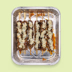 Beef sirloin skewers with provolone and gorgonzola for canapé catering Sydney CBD