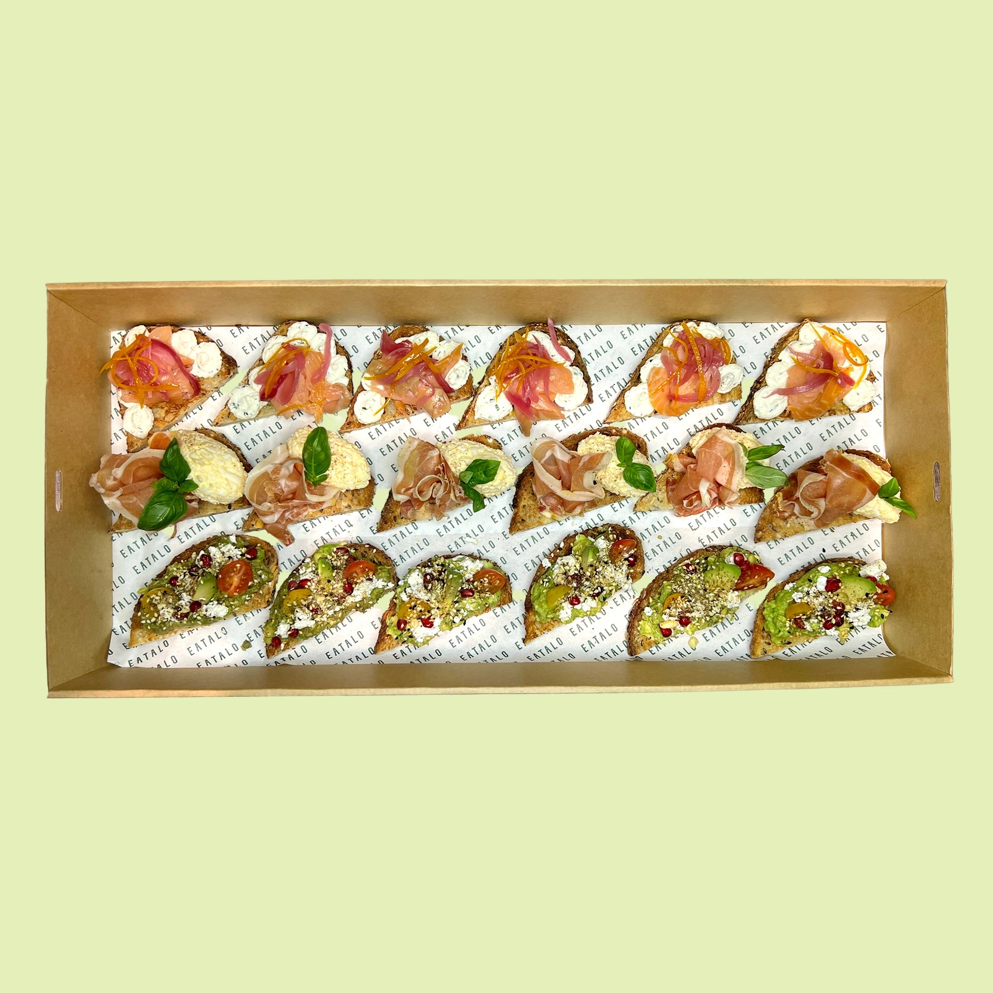 Breakfast Bruschetta Platter