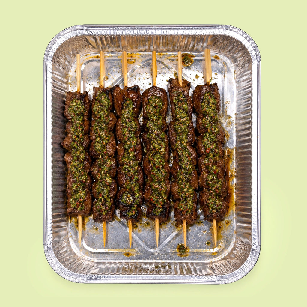 Chimichurri Lamb Skewers Platter