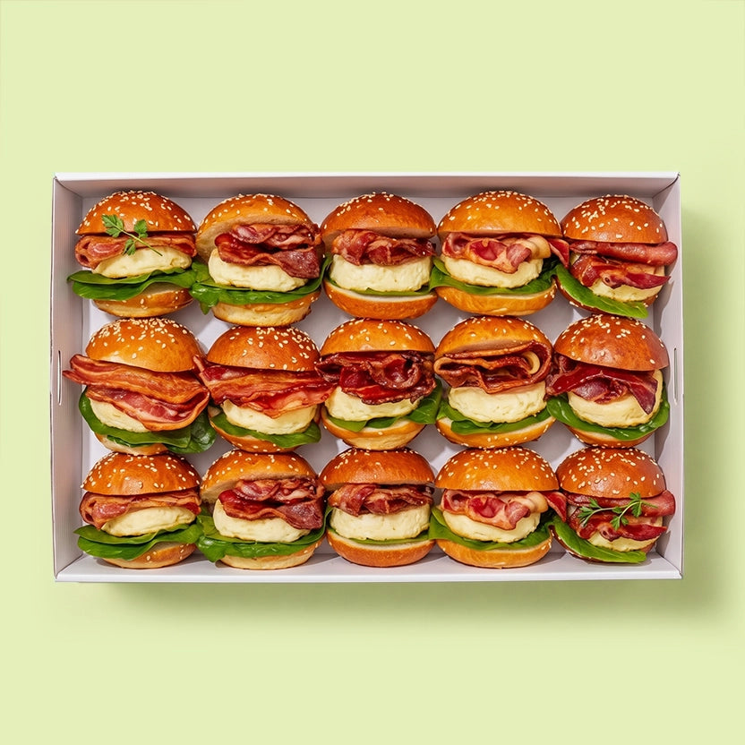 Mini Bacon and Egg Sliders (15pcs)