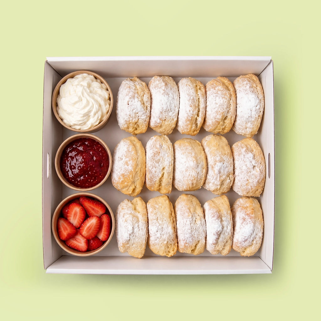 Tea Scone Platter with Berry Jam & Whipped Cream
