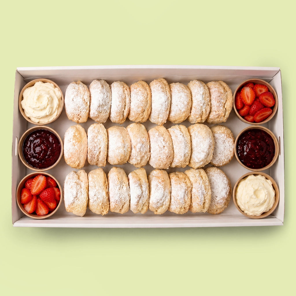 Tea Scone Platter with Berry Jam & Whipped Cream