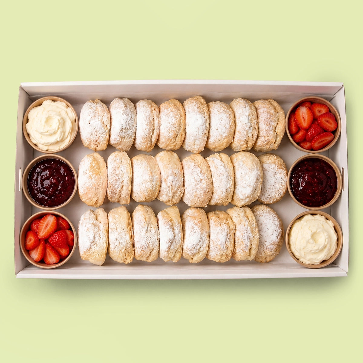 Tea Scone Platter with Berry Jam & Whipped Cream