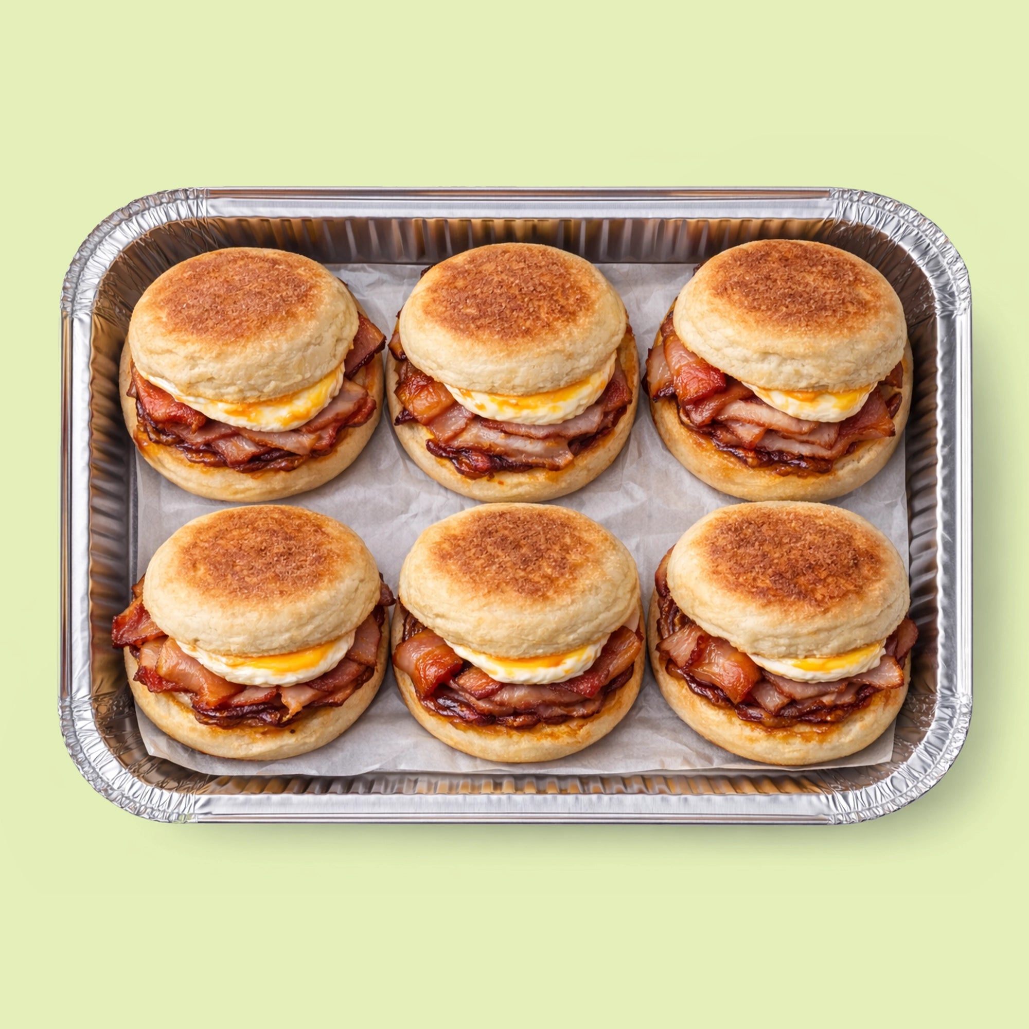 Breakfast Egg Slider Platter 6 pcs