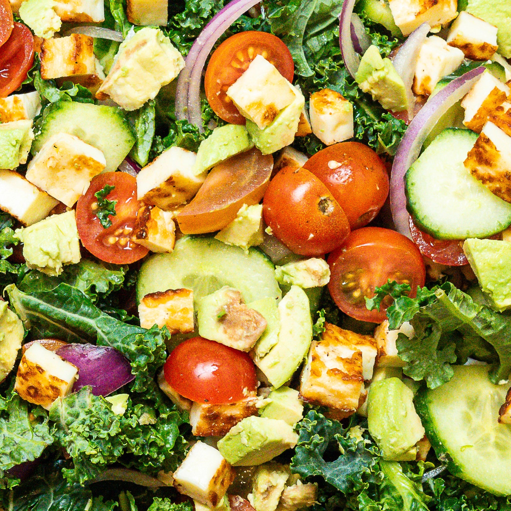 Grilled Halloumi Salad (Individual Bowl)