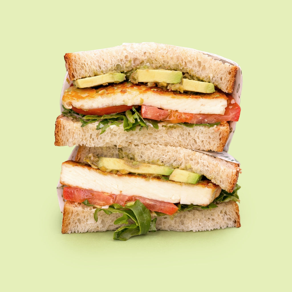 Grilled Vegan Halloumi Sandwich