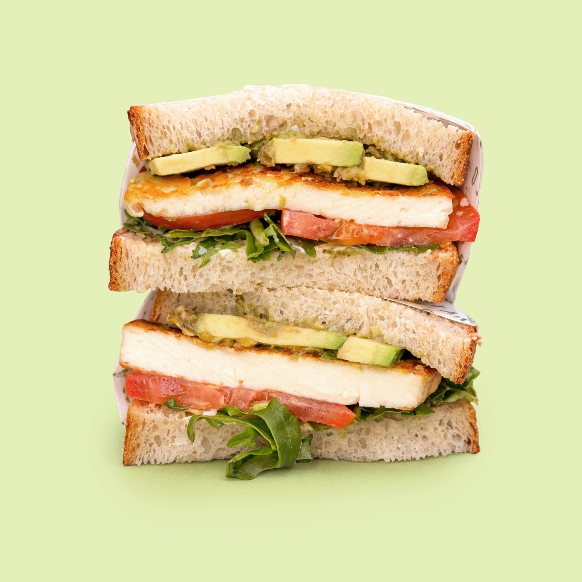 Grilled Vegan Halloumi Sandwich