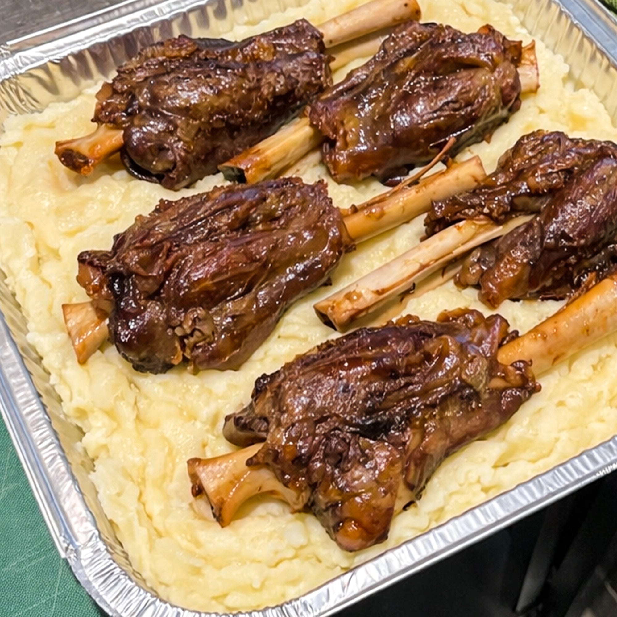 Slow-Cooked Lamb Shank Platter
