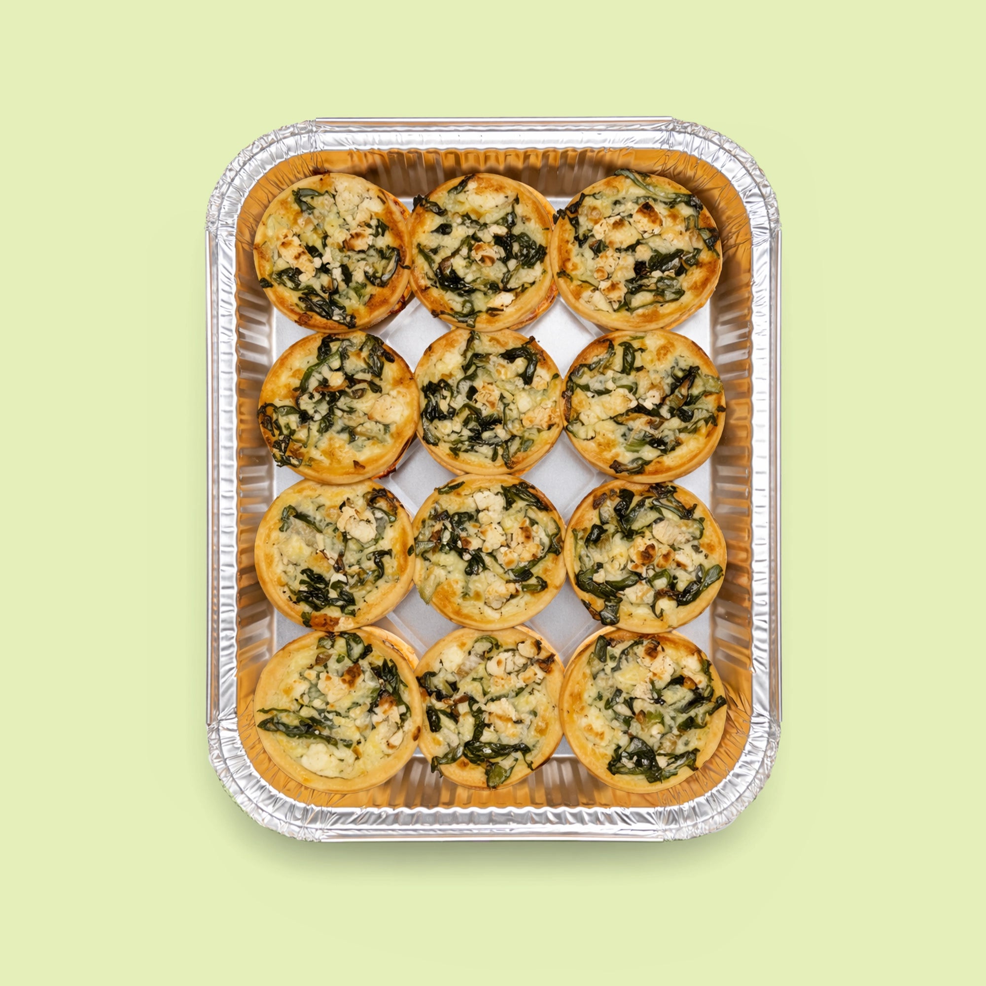 Vegetarian Quiche Platter 12 pcs