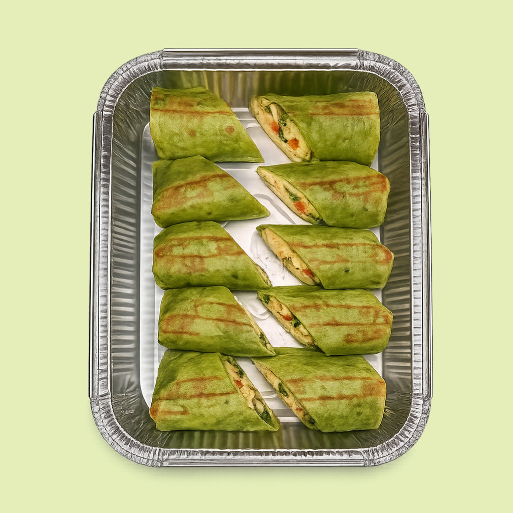 Mini Scrambled Eggs Morning Wrap Platter Vegetarian