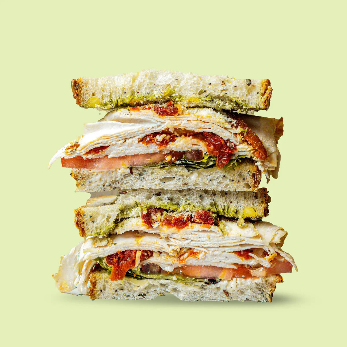 Chicken and Pesto Sandwich for catering in Sydney. 