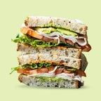 Spicy Chicken Sandwich  with tomato, avocado and rocket for catering Sydney CBD